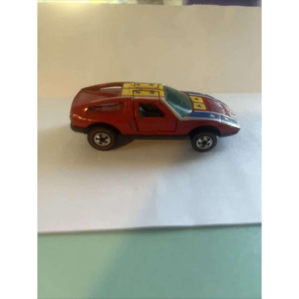 Vintage Hot Wheels Mercedes Benz C-111 Red w/ Working Gull Wing Doors - Made HK